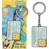 Fanattik SpongeBob SquarePants Driver License Limited Edition Metal Keychain, Keyring