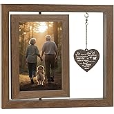 Sympathy Gifts for Loss of Loved One, Bereavement Memorial Picture Frame for Loss of Mom, Dad, relative, Condolence Funeral In Memory of Loved One Remembrance Photo Frame Gift, Fits Display Two 4x6 Photos (Brown)