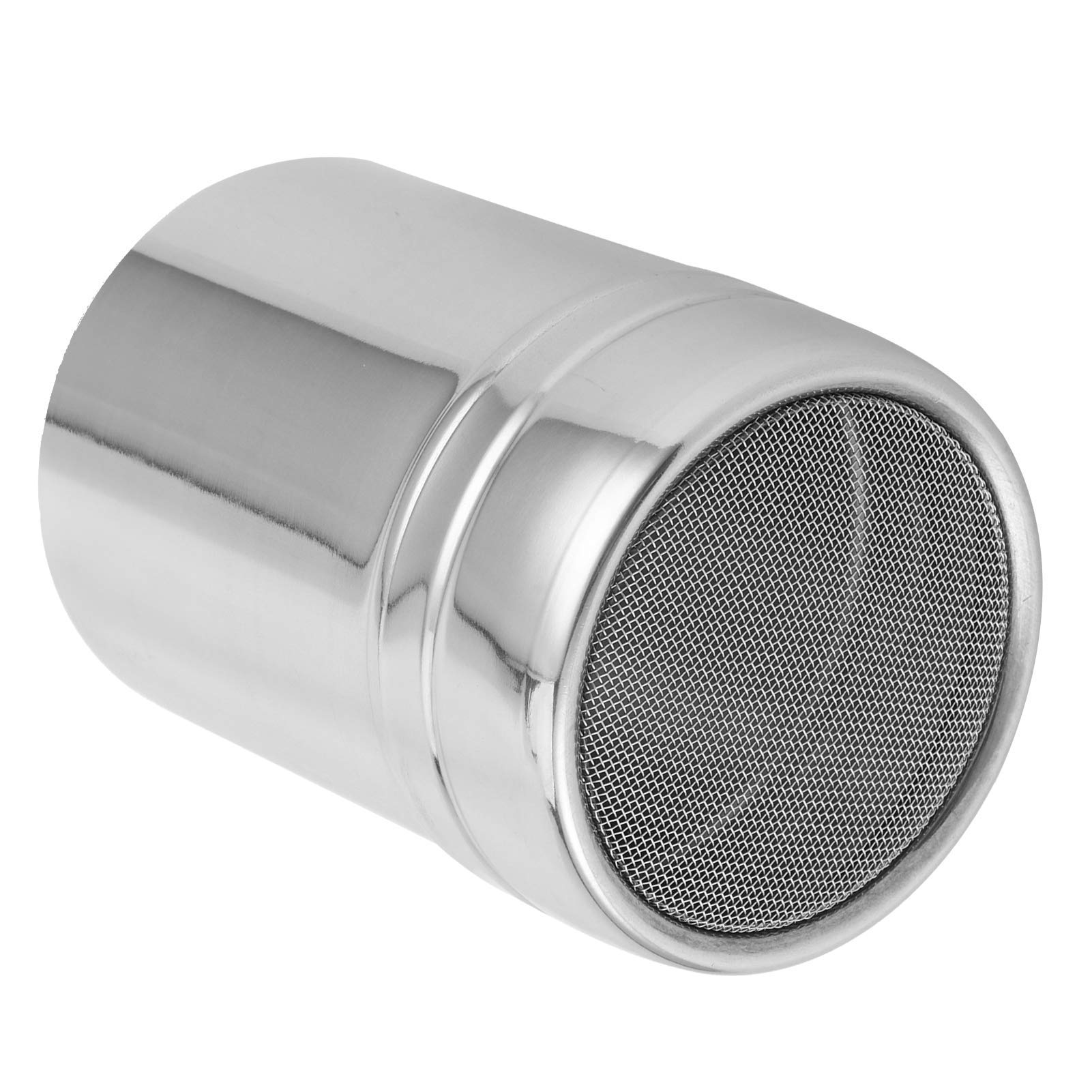 Flour Shaker,Stainless Steel Chocolate Shaker Mesh Shaker Powder Cans Duster Spray,Fine Mesh Coffee Cocoa Cinnamon Chocolate Sifter Dredger Flour Cans for Baking Cooking,2.8x3.7inch