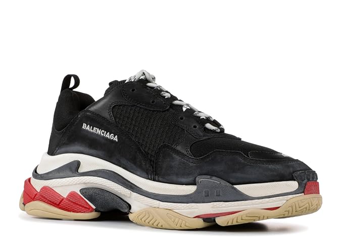Buy Balenciaga &quot;Triple S Sneakers Black Red Running Shoes
