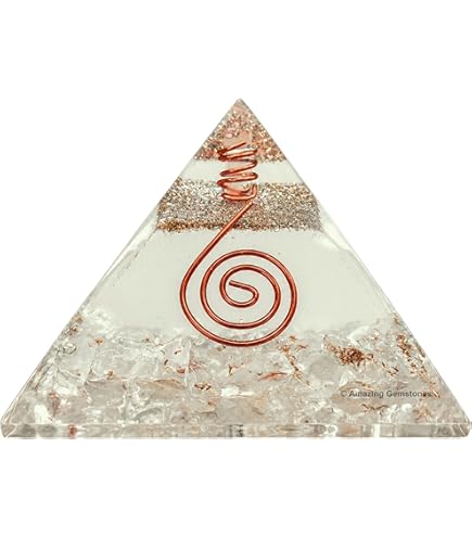 Amazon.com: Amazing Gemstone Large Rose Quartz Orgonite Pyramid