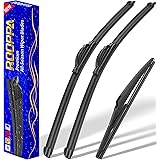 3 wipers Replacement for 2014-2021 Jeep Grand Cherokee, Windshield Wiper Blades Original Equipment Replacement - 22"/21"/11" 