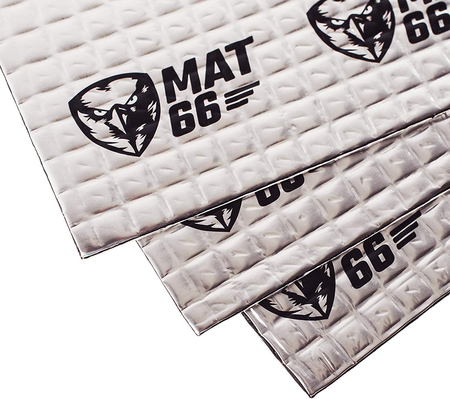 MAT66 80 mil 24 sqft Car Sound Deadening Mat, Butyl Automotive Sound Deadener, Audio Noise Insulation and Dampening