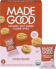 MadeGood Snickerdoodle Soft Baked Cookies, Organic Snacks, 0.85oz Each