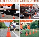 Funvalley Surperfect 18in Orange Collapsible Traffic Cones 4 Pack view 6