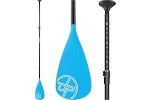 UPWELL SUP Paddle Adjustable Stand Up Paddle for Paddleboard, 3 Piece Aluminum Alloy Shaft with Reinforced Fiberglass Blade