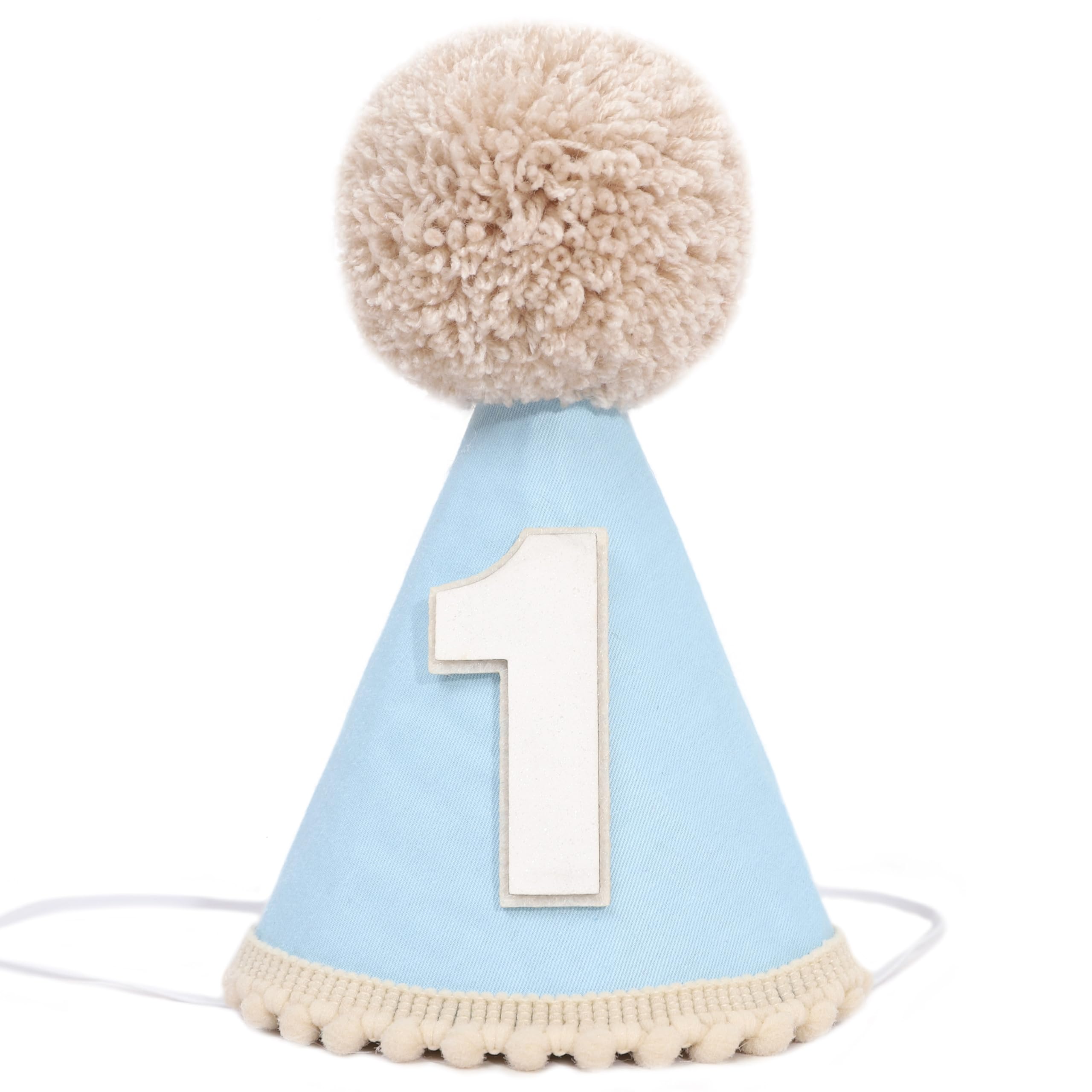 Photo 1 of TERJIO Boys 1st Birthday Cone Hat - One Year Old Boy Birthday Decorations
