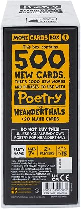 Exploding Kittens Poetry for Neanderthals Expansion Pack 500 Cards 2,000 Words view 5