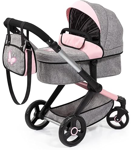 Bayer Design Combi Dolls Pram XEO - Poppenwagen - Blauw En Roze