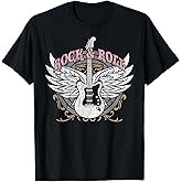 Rock and Roll Guitar Vintage ROCK Women Music T-Shirt