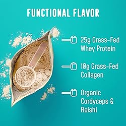 FlavCity Grass Fed Whey Protein Powder - Vanilla