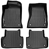 SMARTLINER Custom Fit Floor Mats 2 Row Liner Set for 2018-2025 Audi A5 / S5
