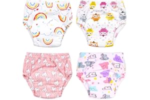 MAX SHAPE Potty Training Pants Girls 2T,3T,4T,Toddler Training Underwear for Baby Girls 4 Pack