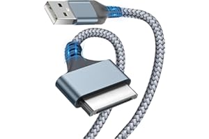 Herfair USB to 30 Pin Charger Cable Nylon Braided USB Charging Cord Compatible with i-Phone 4/4s/3G/3GS, Compatible with i-Pad 1 2 3 i-Pod Touch 4 3 2 1 Classic 7 6 5 4 3 2 (3FT)