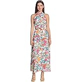 Maggy London Womens Halter Neck Maxi Dress