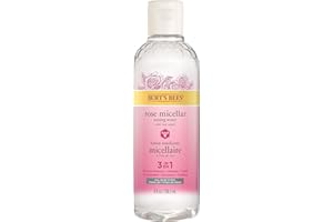 Burt's Bees Rose Micellar Toning Water, 3 in 1 Face Cleanser, Makeup Remover and Toner for all skin types , Alcohol Free, Der