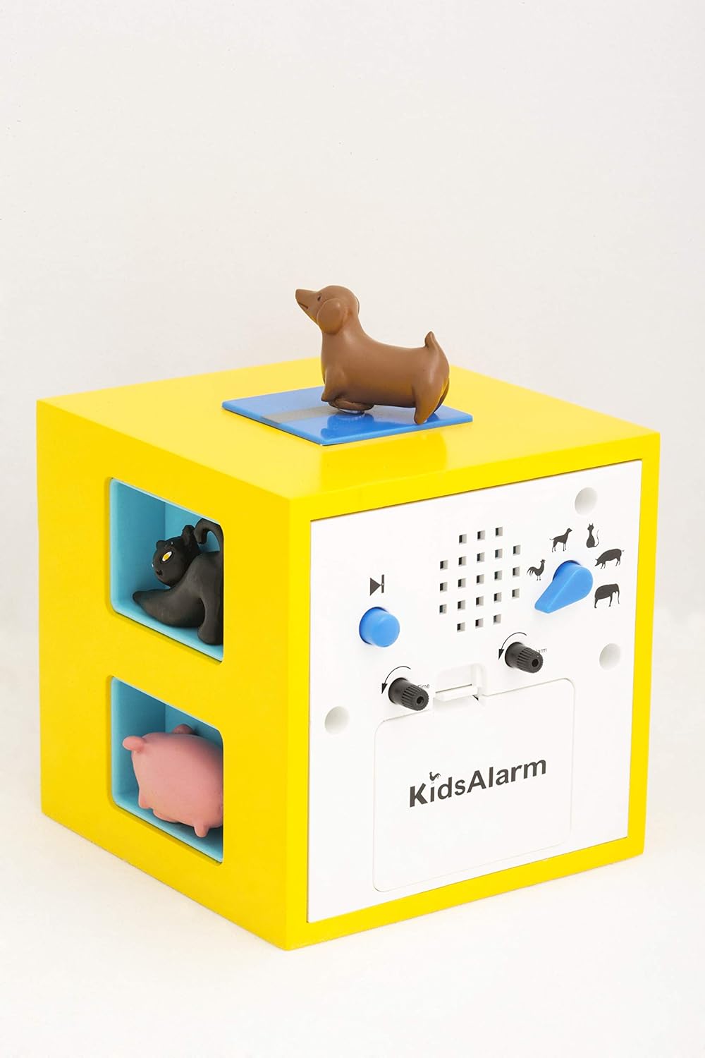 KOOKOO KidsAlarm yellow, alarm clock for children including 5 farm animals and their wake-up calls - Image 3
