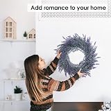 COLORSPEC Lavender Wreath 18 Inch Front Door Outdoor Artificial Floral Decor view 4