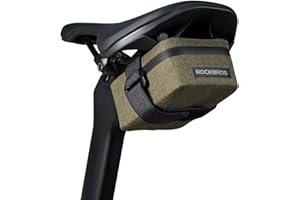 ROCKBROS Bike Saddle Bag, Waterproof Bicycle Seat Bag, 48g Ultra Bike Bag Under Seat, Small Bike Storage Bag, Easy Attachment