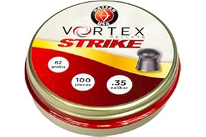 HatsanUSA Vortex Strike .35cal Airgun Pellets, 82grains, Gray