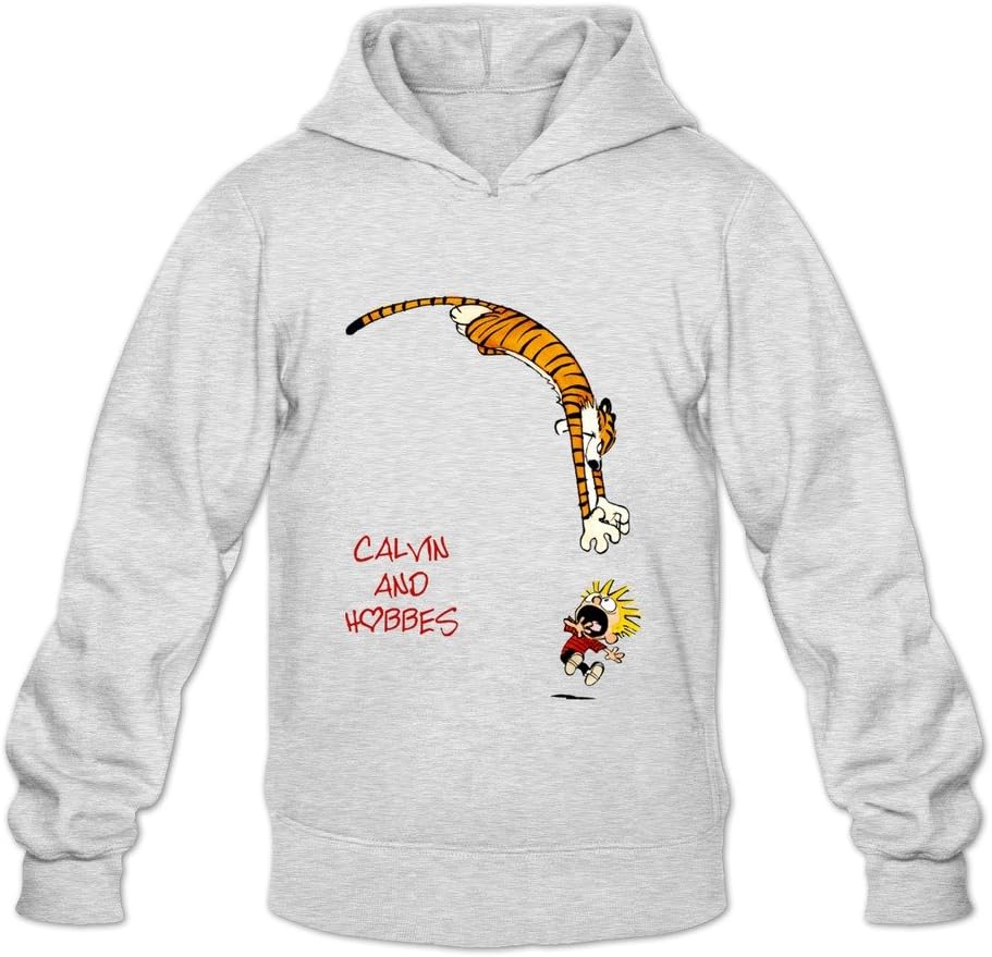 YOGUYA Men's Calvin And Hobbes Comic Strip Hoodie Shirt