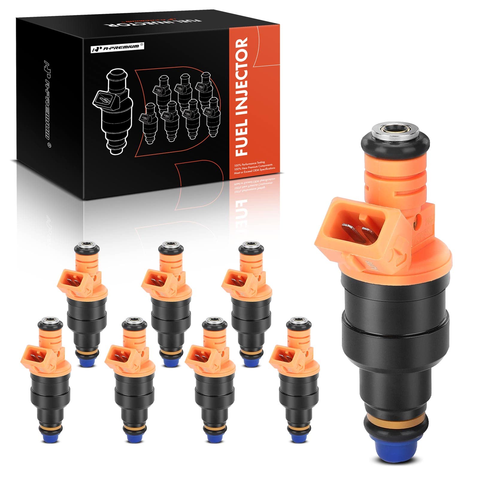 A-Premium Set of 8 Fuel Injector - Compatible with