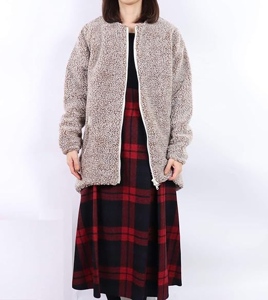 Amazon ファーフィールド オリジナル Farfield Original Fell Jacket フリース コート ノーカラー ジャケット メンズ レディース Brown Melange 2 メンズ コート ジャケット 通販