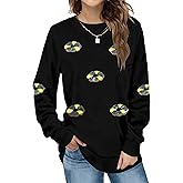 Womens Mardi Gras Shirt Stripes Fat Tuesday Tee Shirt Sequin New Orleans Carnival Party Long Sleeve Top