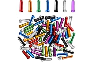 100PCS Bike Brake Cable End Cap Crimps, Cable End Tips for Road Mountain Bicycle, Colorful