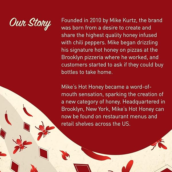 MIKE’S HOT HONEY, AMERICA’S #1 BRAND OF HOT HONEY, SPICY HONEY INFUSED WITH CHILI PEPPERS, GLUTEN-FREE, PALEO-FRIENDLY, SWEET HEAT, PERFECT FOR HOT SAUCE LOVERS (24OZ CHEF’S BOTTLE, 1 PACK)