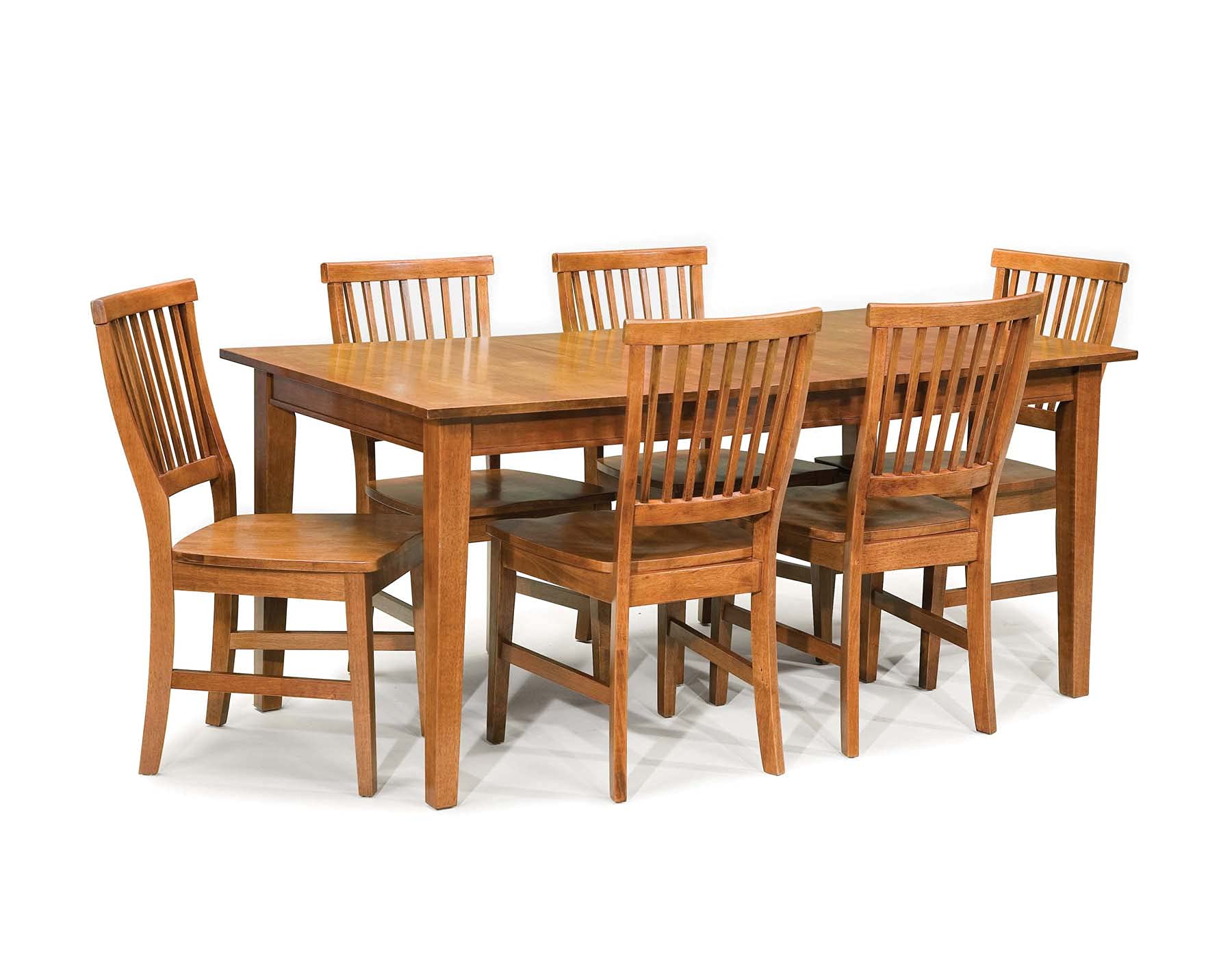 Photo 1 of **TABLE ONLY NO CHAIRS **Homestyles Arts & Crafts Cottage Oak 7-Piece Rectangular Dining Set, 48" W