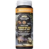 Ultra Fresh Bottom Feeder Fish Food, Sword Prawns, Natural Protein, Balanced Diet, for Catfish, Corydoras, Loaches, Tropical Shrimp Pie 4.94 Ounces
