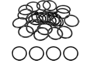 uxcell 25Pcs AS-216 O-Rings, Nitrile Rubber O-Rings 1-1/8" ID, 1-3/8" OD, 1/8" Width Round Sealing Gasket for Hydraulic Pneumatic Systems Sealing Repair (90 Durometer, Black)