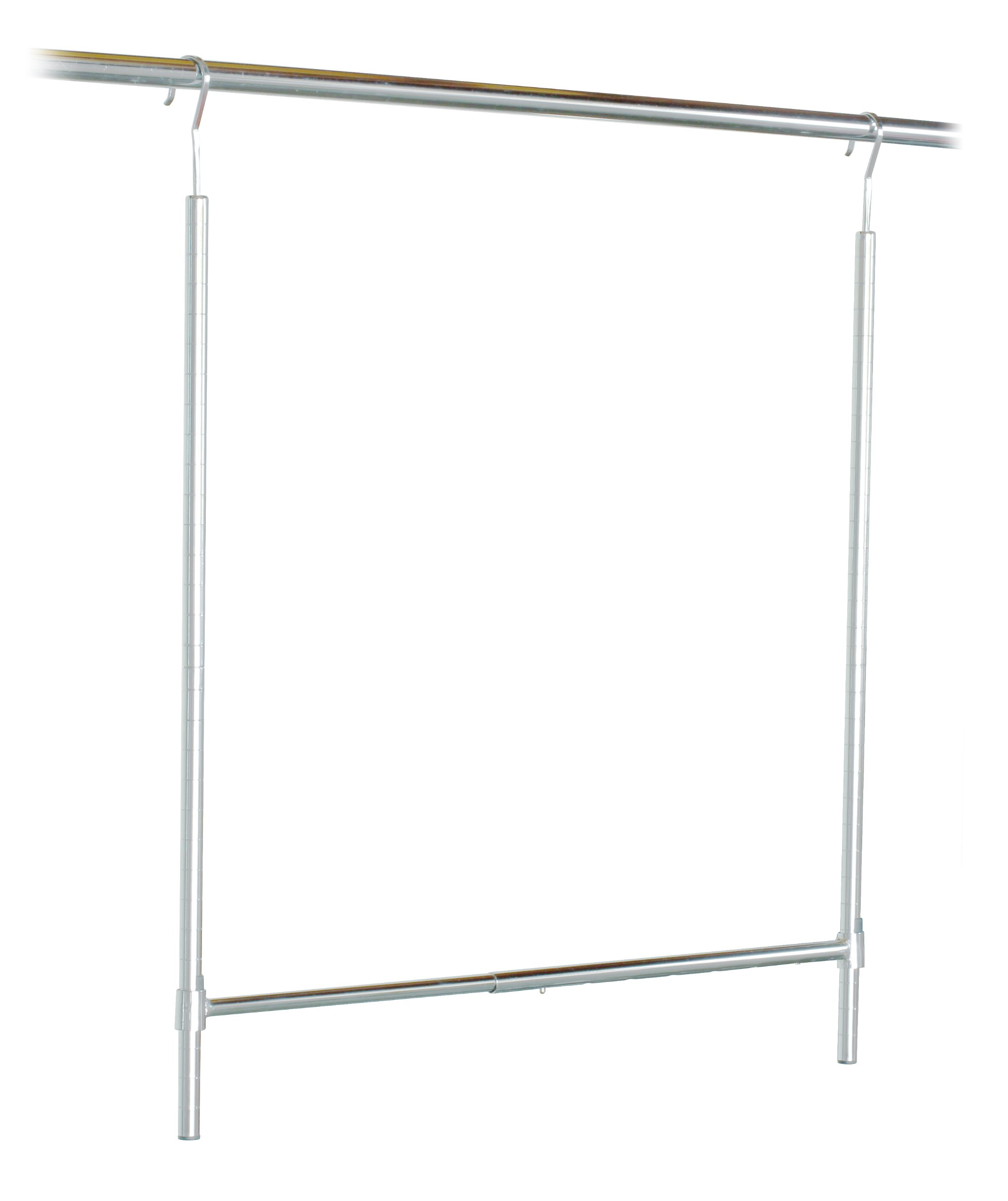 DecoBros Adjustable Hanging Closet Rod, Chrome 639725456849 eBay