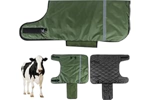 BiJiBiBog Pro Calf Blanket, Calf Warm Clothes Calf Saver Coat Jackets for Keep Cow Warmming Thickened Belly Protection Windproof Livestock Protector