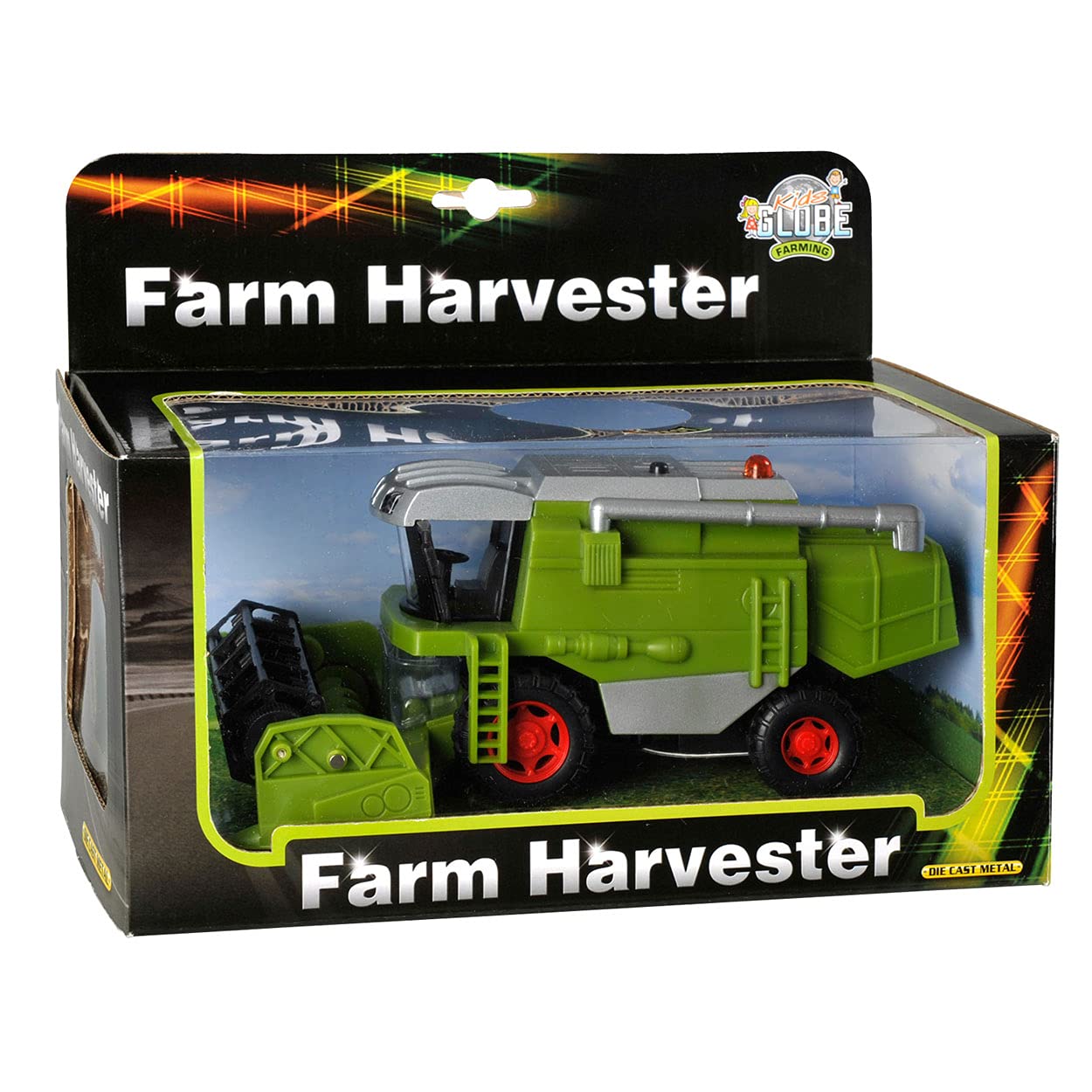 Kids Globe 510696 - Combine harvester with light and sound, assorted colors, color not selectable