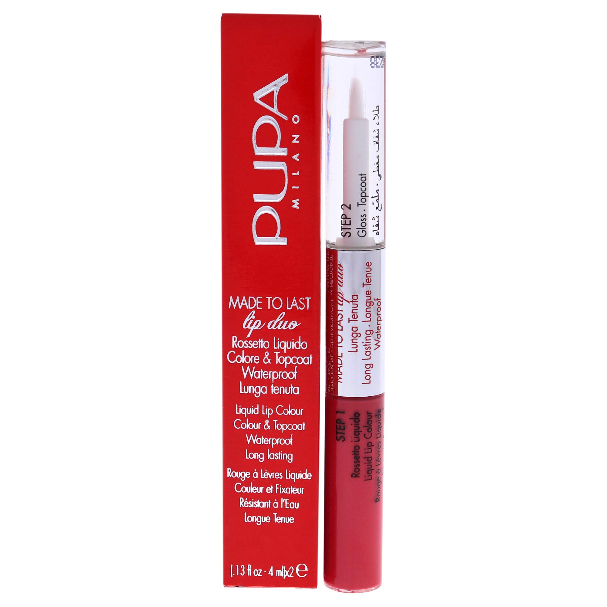 Pupa Milano Made To Last Lip Duo - 007 Coral Sunrise For Women 0.13 oz Lipstick