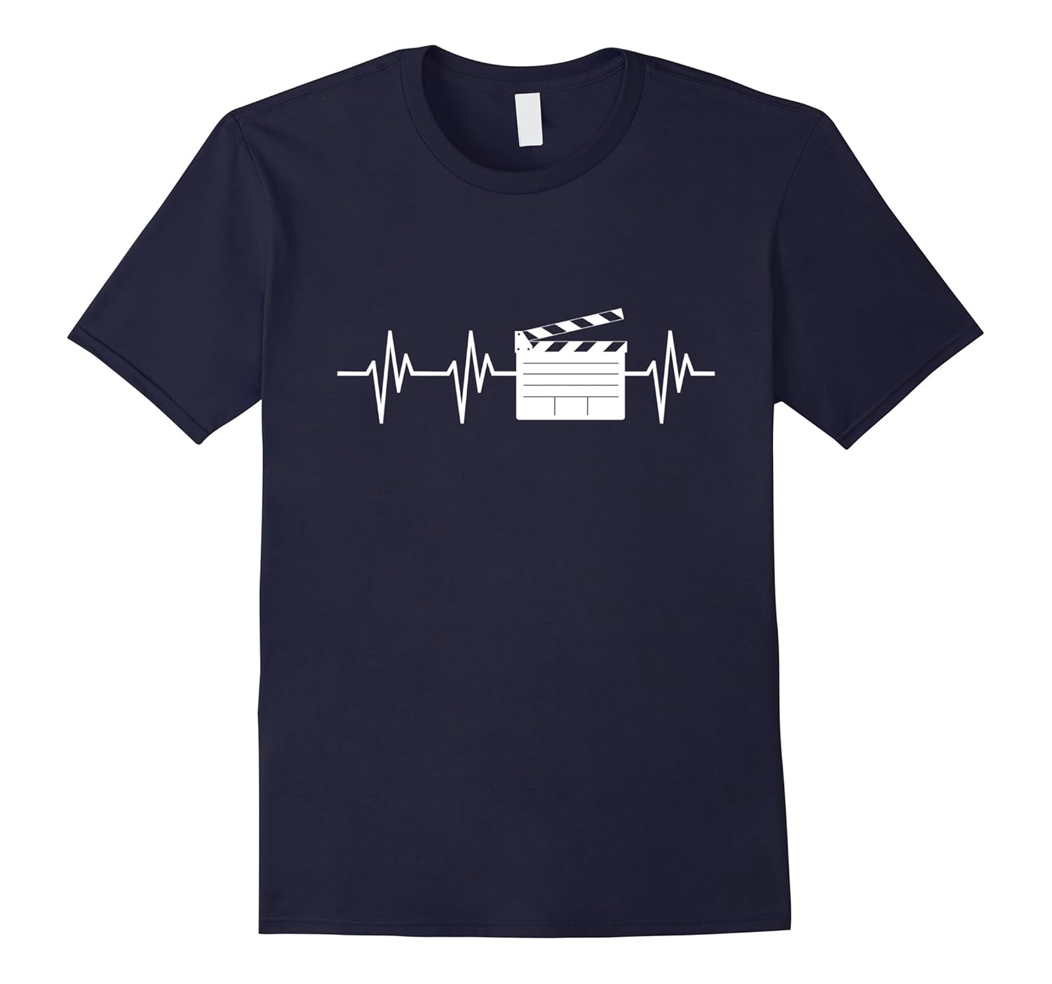 Clapperboard Heartbeat Funny Filmmaker Film T Shirt Gift-Rose