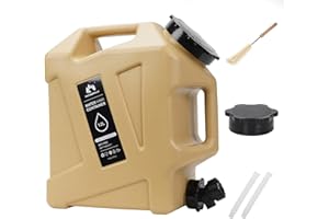 GoCampDirect Camping Water Container - 3.2 Gallan Water Jug with Spigot| Portable Water Tank for Outdoor Hiking Picnic Supplies-Sand
