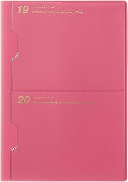 Amazon ラコニック 手帳 年 A5 マンスリー ポケット ピンク Lams52 100pk 19年9月始まり 手帳 文房具 オフィス用品