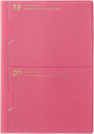 Amazon ラコニック 手帳 年 A5 マンスリー ポケット ピンク Lams52 100pk 19年9月始まり 文房具 オフィス用品 文房具 オフィス用品