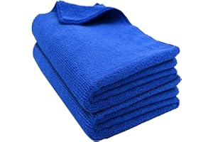 Puomue 2 Pack Microfiber Cleaning Cloth for Cars, 24" X 31" Car Microfiber Towels, Soft, Absorbent and Lint Free Cleaning Cloth, Premium Wash Cloth for Car,Window and Household, Blue