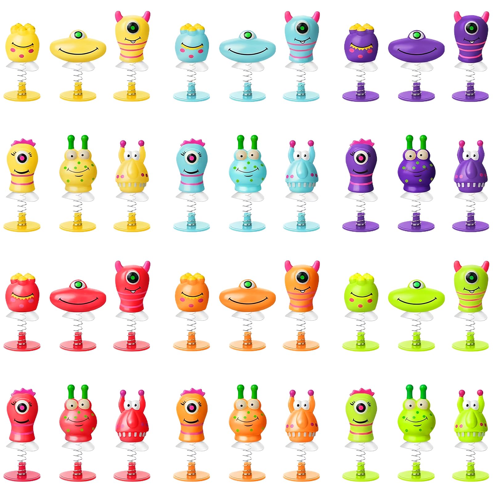 AMFUN 36pcs Jumping Monster Party Bag Fillers - Monster Jump Ups, Great for Kids Party Bags