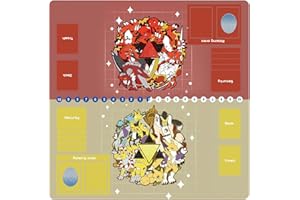 SABERMASTER DTCG playmat 2 Player Duel Mat Gaming Competition Pad Mat Card Binder Deck 60 * 60CM 23.6x23.6in