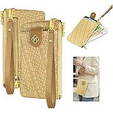 VEWWA Wristlet Wallets for Women, Leather Card Phone Holder RFID Blocking Large Capacity Clutch Purse Perfect for Ladies Daily Use and Travel - Apricot