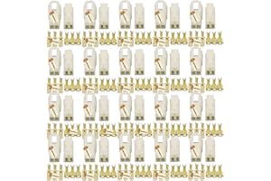 Lsgoodcare 160Pcs 6.3MM 3 Pin Way Electrical Automotive Wire Connector Kits Male Female Socket Plug Terminal for Motorcycle Car