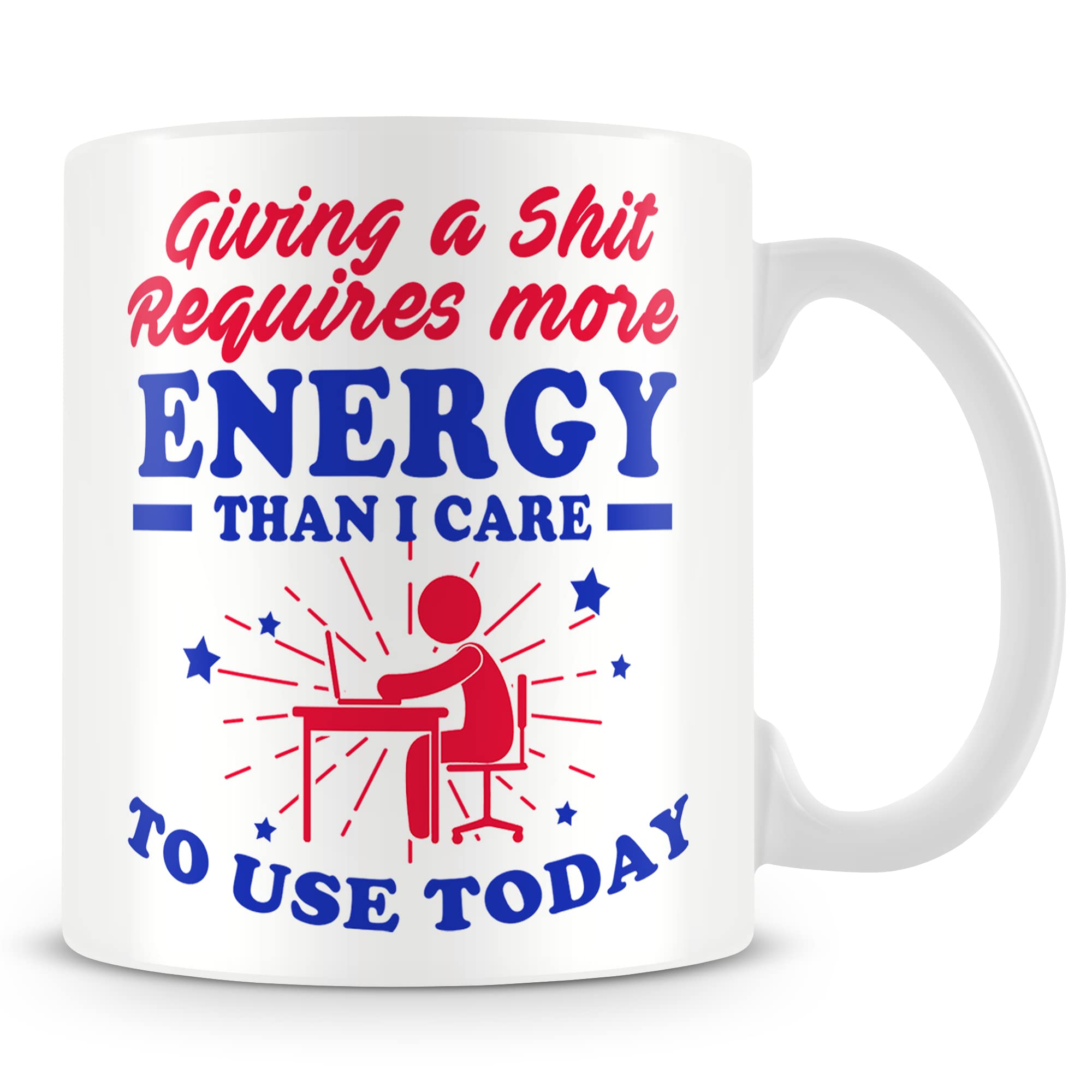 MUGGZ Funny Work Don't Care Mug – Gift for Work Colleagues