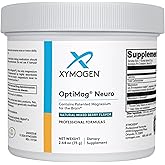 XYMOGEN OptiMag Neuro - Chelated Magnesium Powder - with Magnesium Glycinate & L-Threonate - Support Brain Health & Relaxation - Mixed Berry (30 Servings)