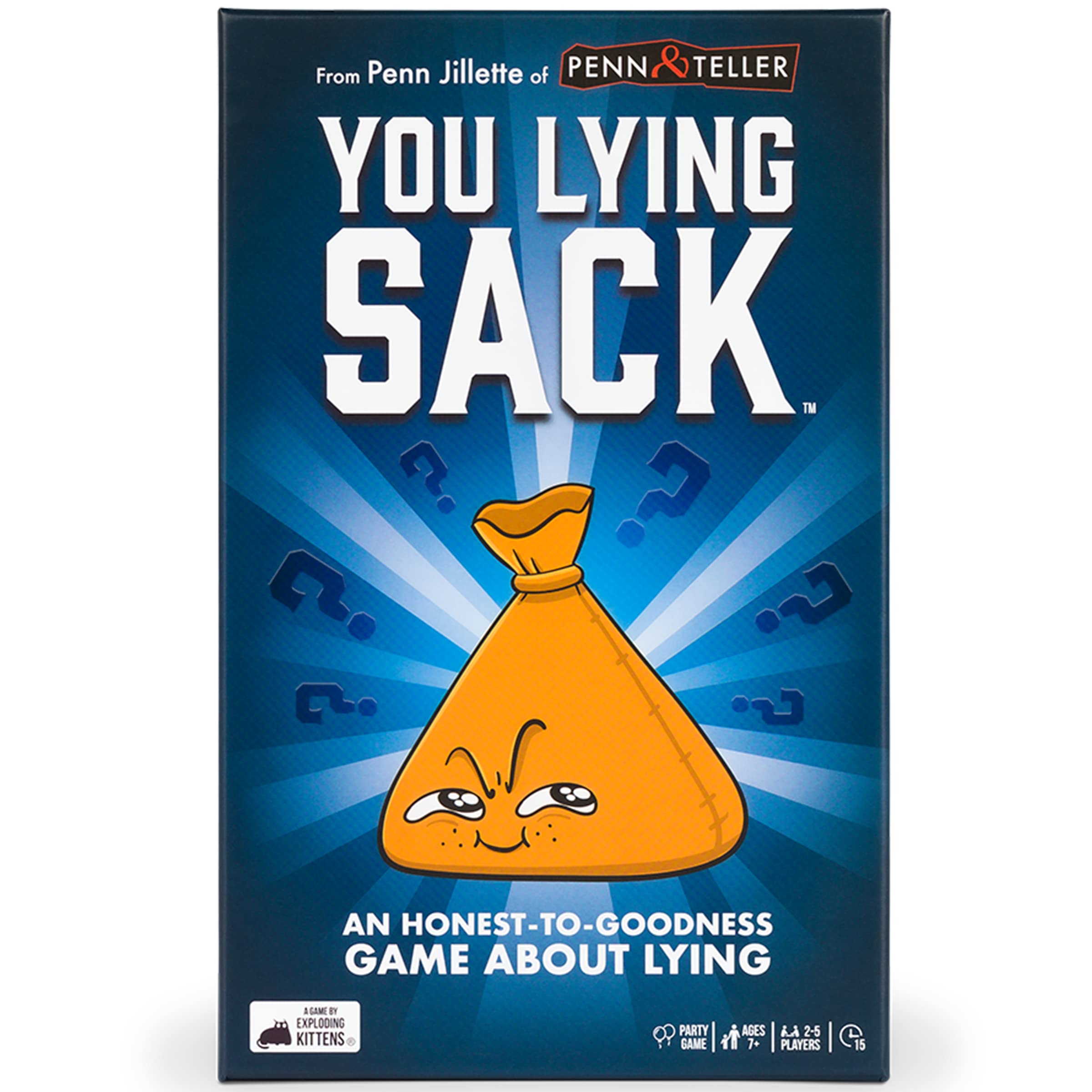 Exploding Kittens - You Lying Sack - Bluffing Game - Fun for Family Nights - Giggle-Sparking Hilarious Adult Party Game About Lying - For Ages 7 and Up