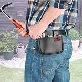 Connex COX610810 Grey Leather Nail Pouch with 1 Partition Tool Bag view 2